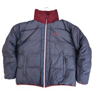 Fourlaps Women's Blue Polar Quilted Reversible Puffer Jacket Size Small